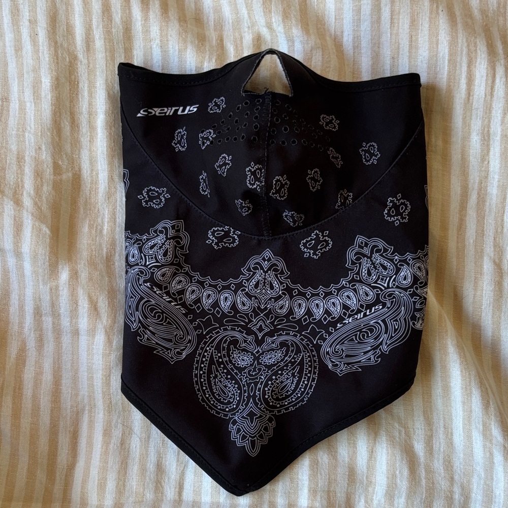 Velcro ski/snowboard mask